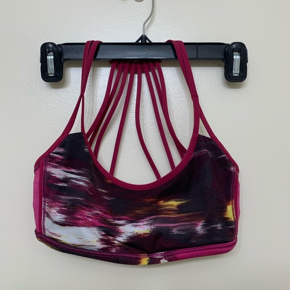 Pink Lululemon sports bra, size 4 - Picture 1 of 6